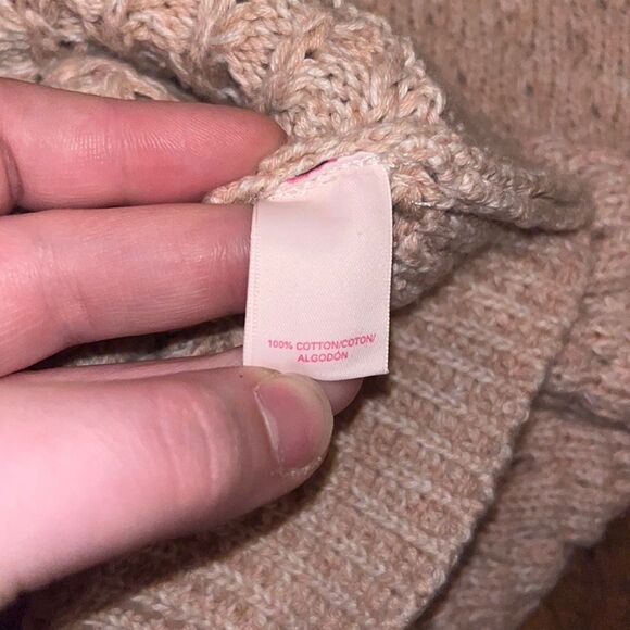 Victoria’s secret tan knit sweater cozy winter y2k fall size xs - Picture 4 of 4